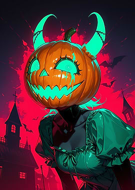 Neon Pumpkin Deviless