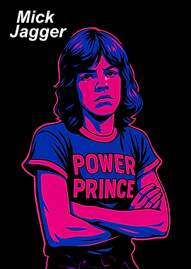 Mick Jagger Power Prince Portrait