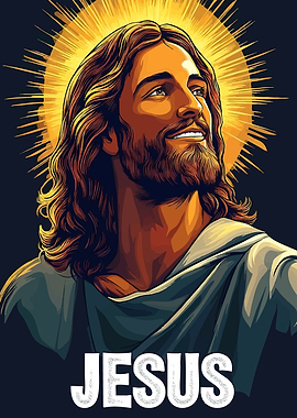 Jesus Portrait Halo
