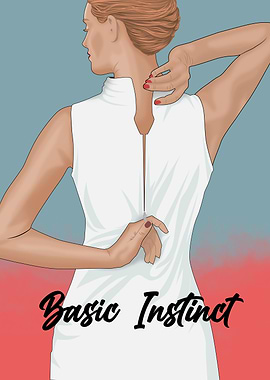 Basic Instinct Movie Poster Illustration