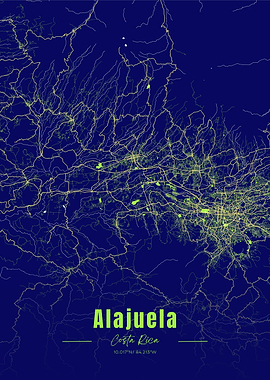 Alajuela, Costa Rica Map