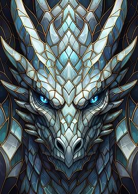 Blue Dragon Mosaic