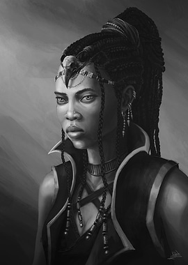 Monochrome Portrait of a Woman