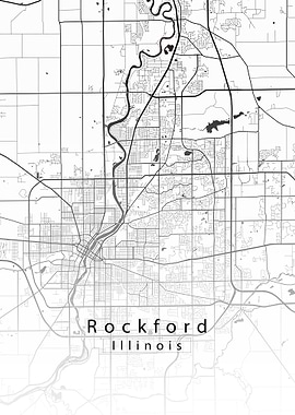 Rockford Illinois City Map