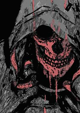 Abstract Skull Illustration