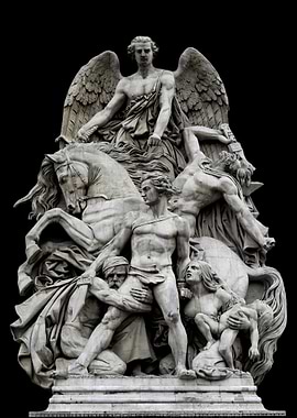 Triumph Sculpture with Angel and Horse