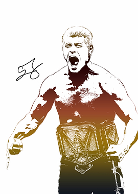 Cody Rhodes WWE Champion Illustration