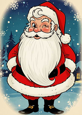 Winking Santa Claus