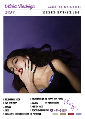 Olivia Rodrigo - GUTS Album Cover art