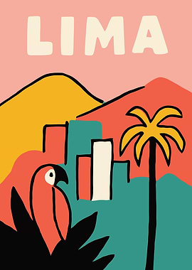 Lima Travel Poster