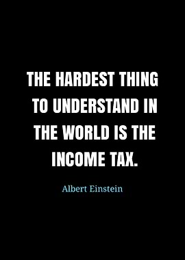 Einstein on Income Tax