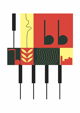 Abstract Piano Modern