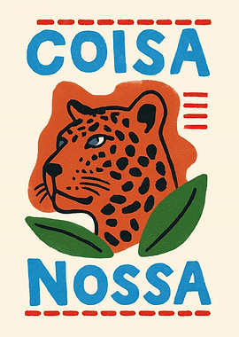 Coisa Nossa Leopard Illustration