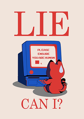 Lie Can I? Retro Computer Art