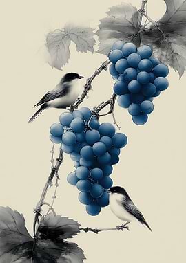 Birds and Grapes