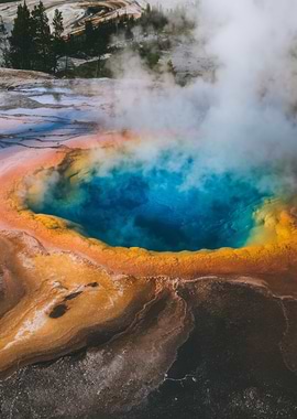 Grand Prismatic Spring Aerial View