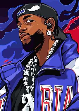 Kendrick Lamar Cartoon Portrait