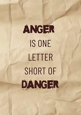 Anger and Danger Text Art