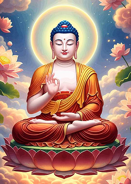 Buddha Meditation Lotus Flower