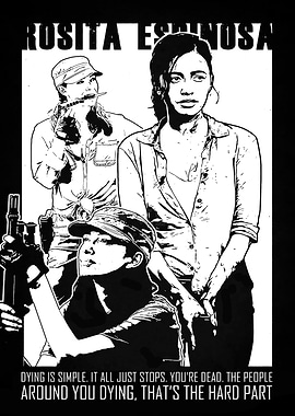 Rosita Espinosa Black and White Portrait