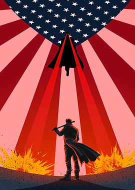 American Superhero Confrontation