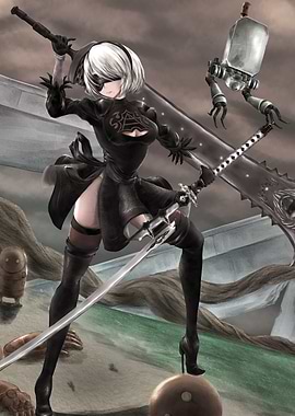 2B from Nier: Automata