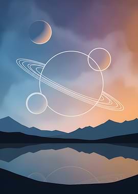 Planetary Landscape Reflection