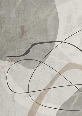 Abstract Neutral Tones Art