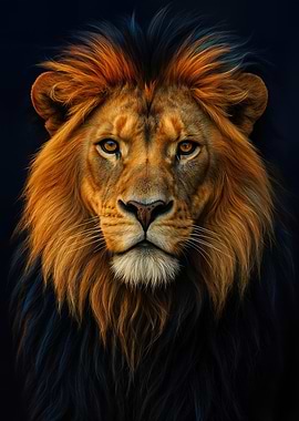 Majestic Lion Portrait