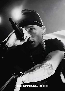 Central Cee in Black and White