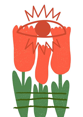 Floral Eye Illustration