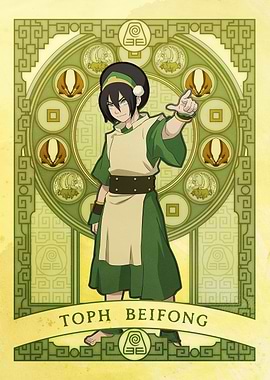 Toph Beifong in Art Nouveau Style