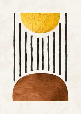 Abstract Geometric Shapes Art Print