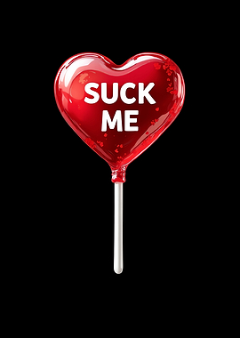Suck Me Heart Lollipop