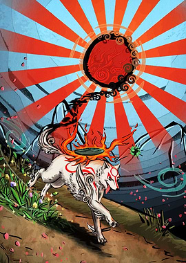 Okami Amaterasu Running
