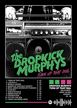 Dropkick Murphys 'Turn Up That Dial' Artwork