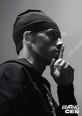 Central Cee in Black and White