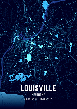 Louisville Midnight City Map