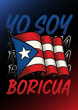 Yo Soy Boricua Puerto Rico Flag