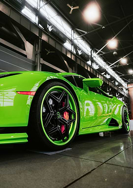 Lime Green Lamborghini Huracan