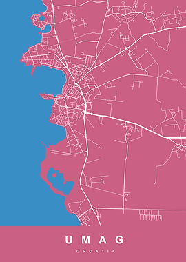 Umag, Croatia City Map