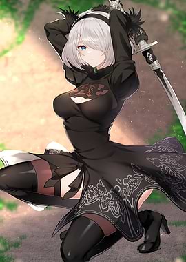 2B Nier Automata Anime Girl