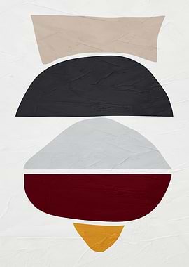 Abstract Geometric Shapes on Textured Background