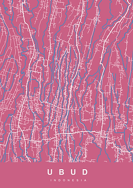 Ubud, Indonesia Map