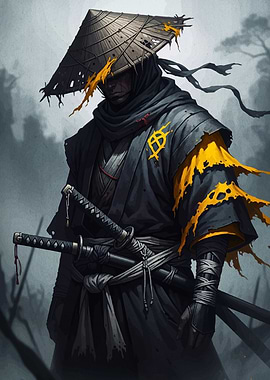 Ronin Warrior in Dark Apparel
