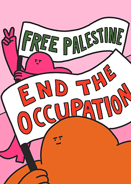 Free Palestine Protest Art