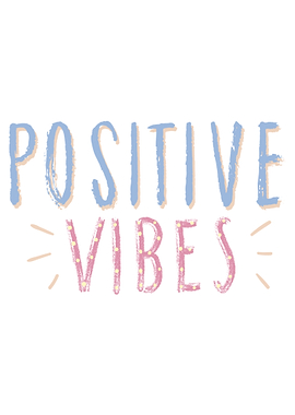 Mindset Inspirational Positive Vibes Text Art