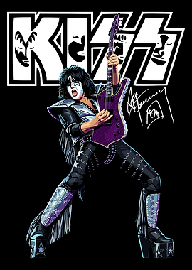 Ace Frehley KISS Illustration