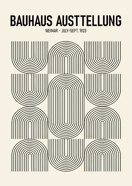 Bauhaus Ausstellung Weimar 1923 Poster