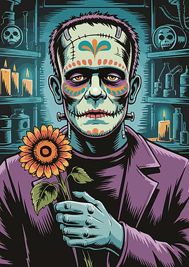 Monster with Sunflower